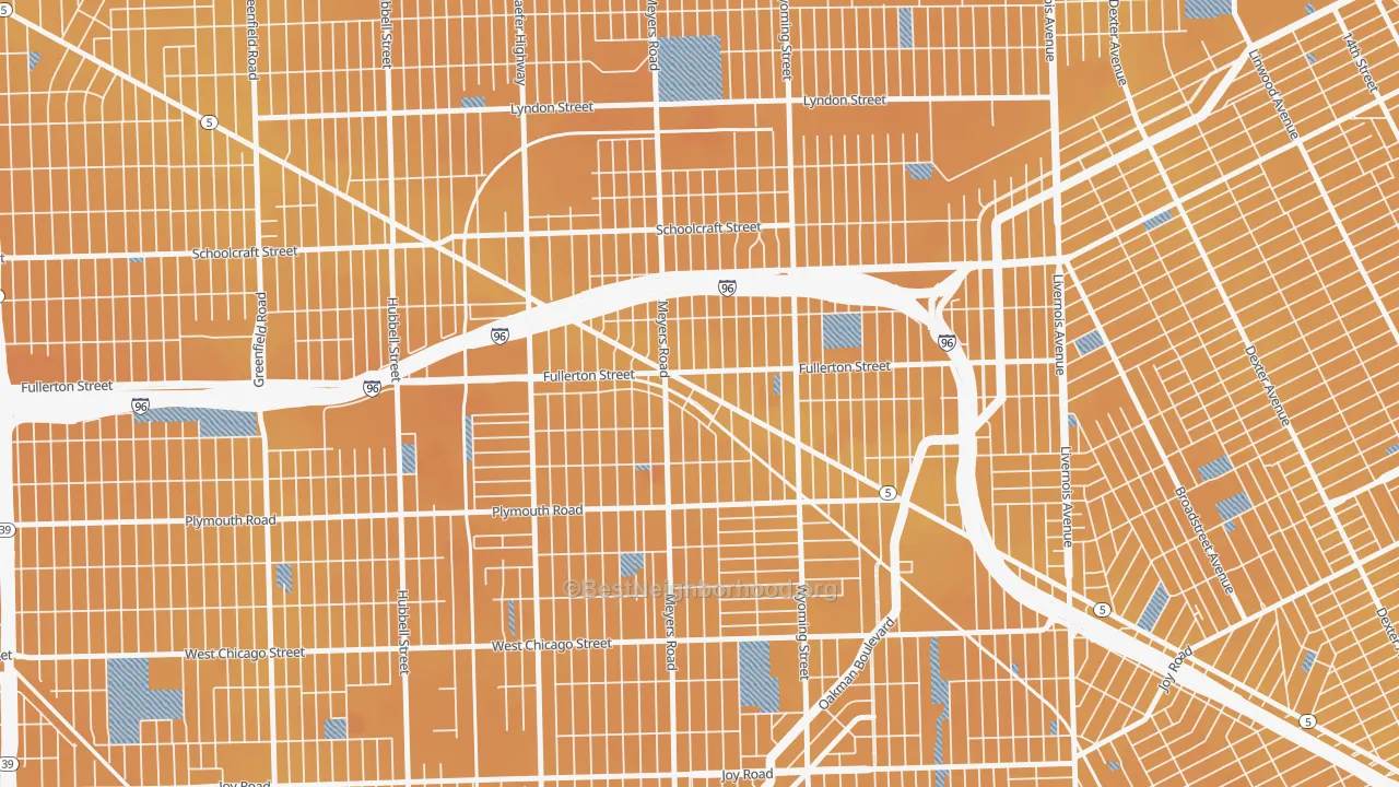 Transit Grade map of MacKenzie, Detroit, MI