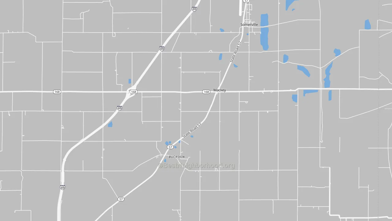 Transit Grade map of Mackey, IN