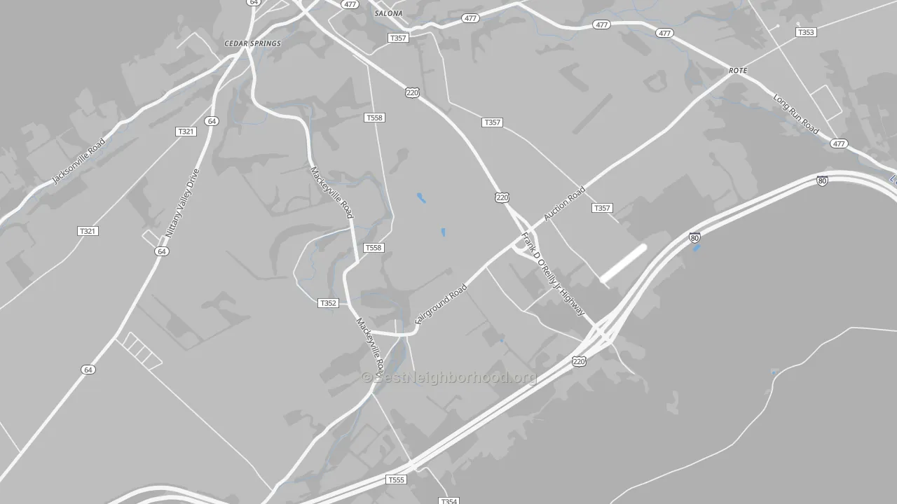 Transit Grade map of Mackeyville, PA