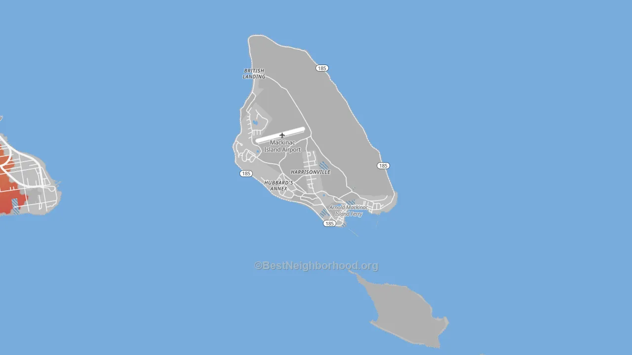Transit Grade map of Mackinac Island, MI