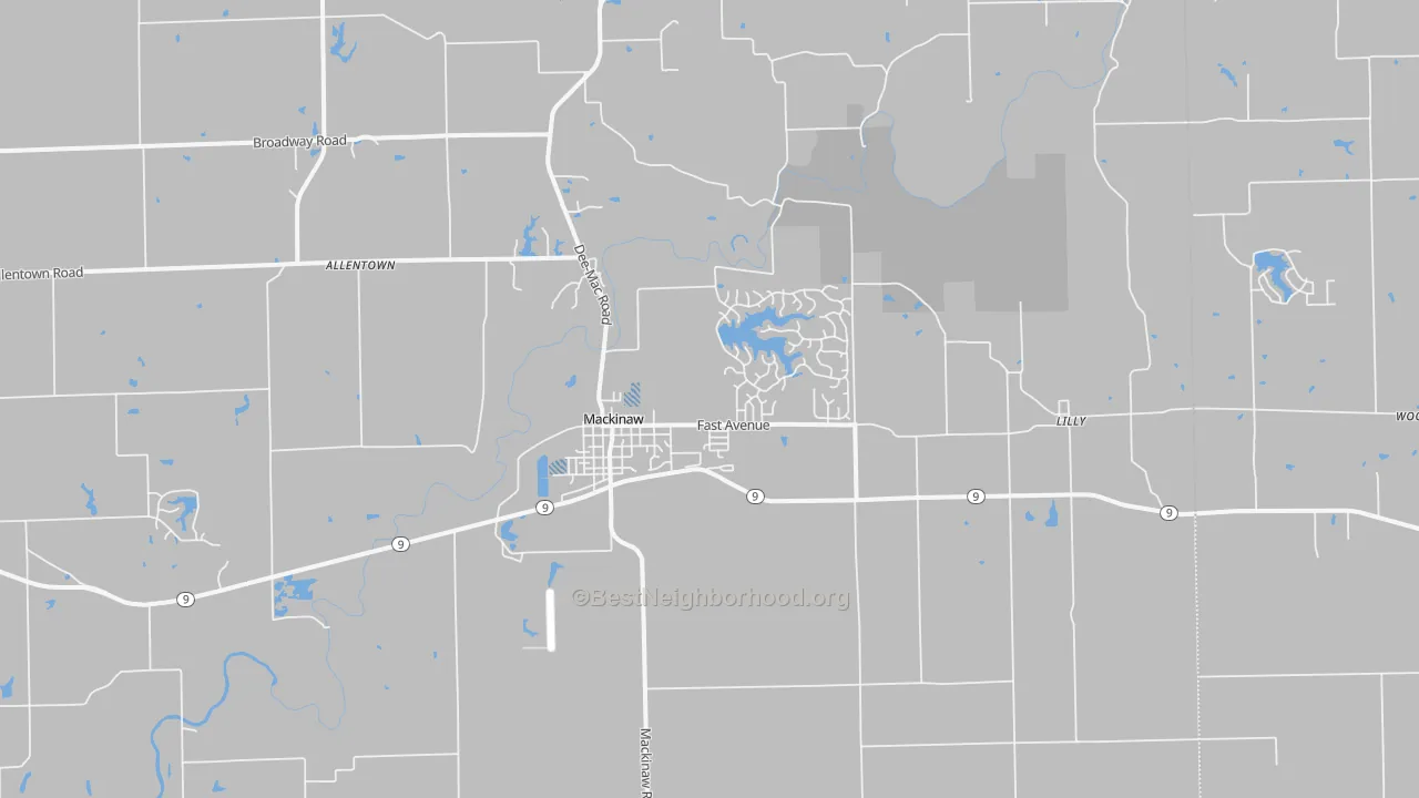 Transit Grade map of Mackinaw, IL