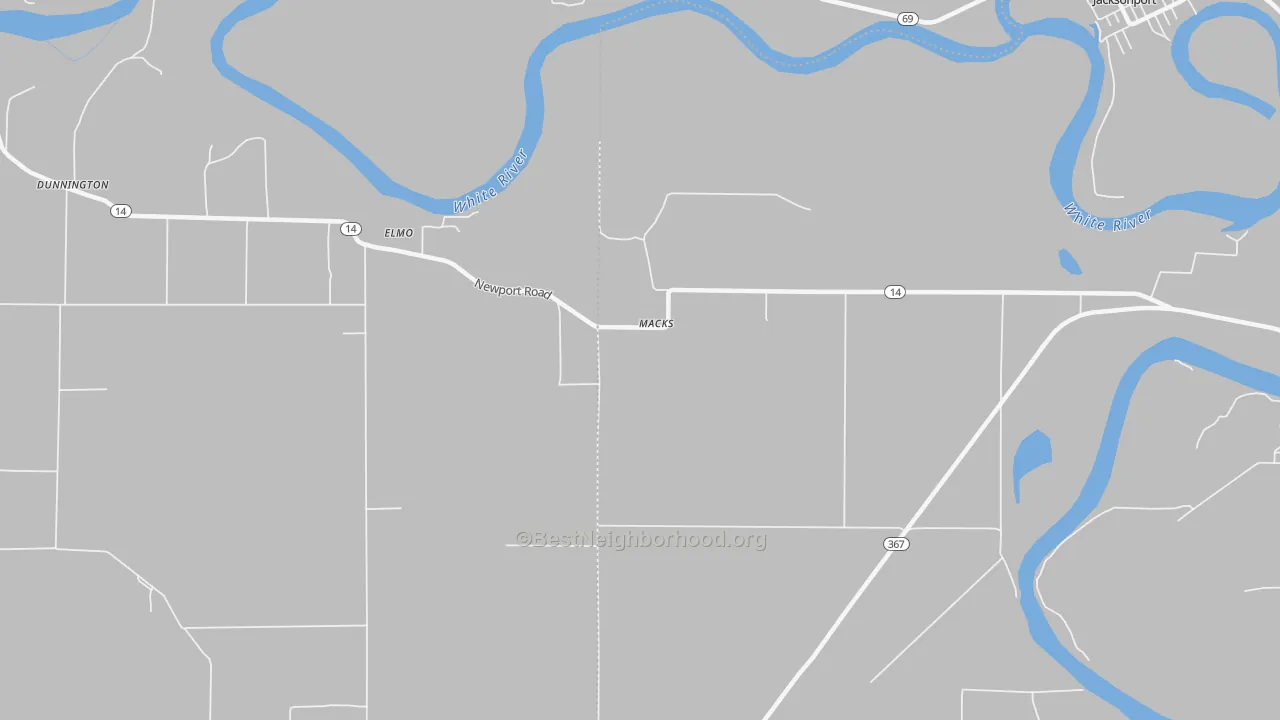 Transit Grade map of Macks, AR