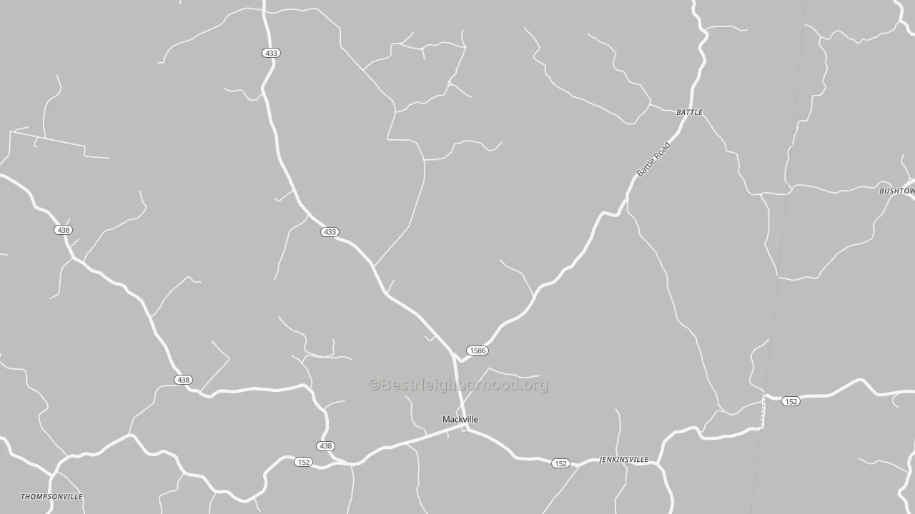 Transit Grade map of Mackville, KY