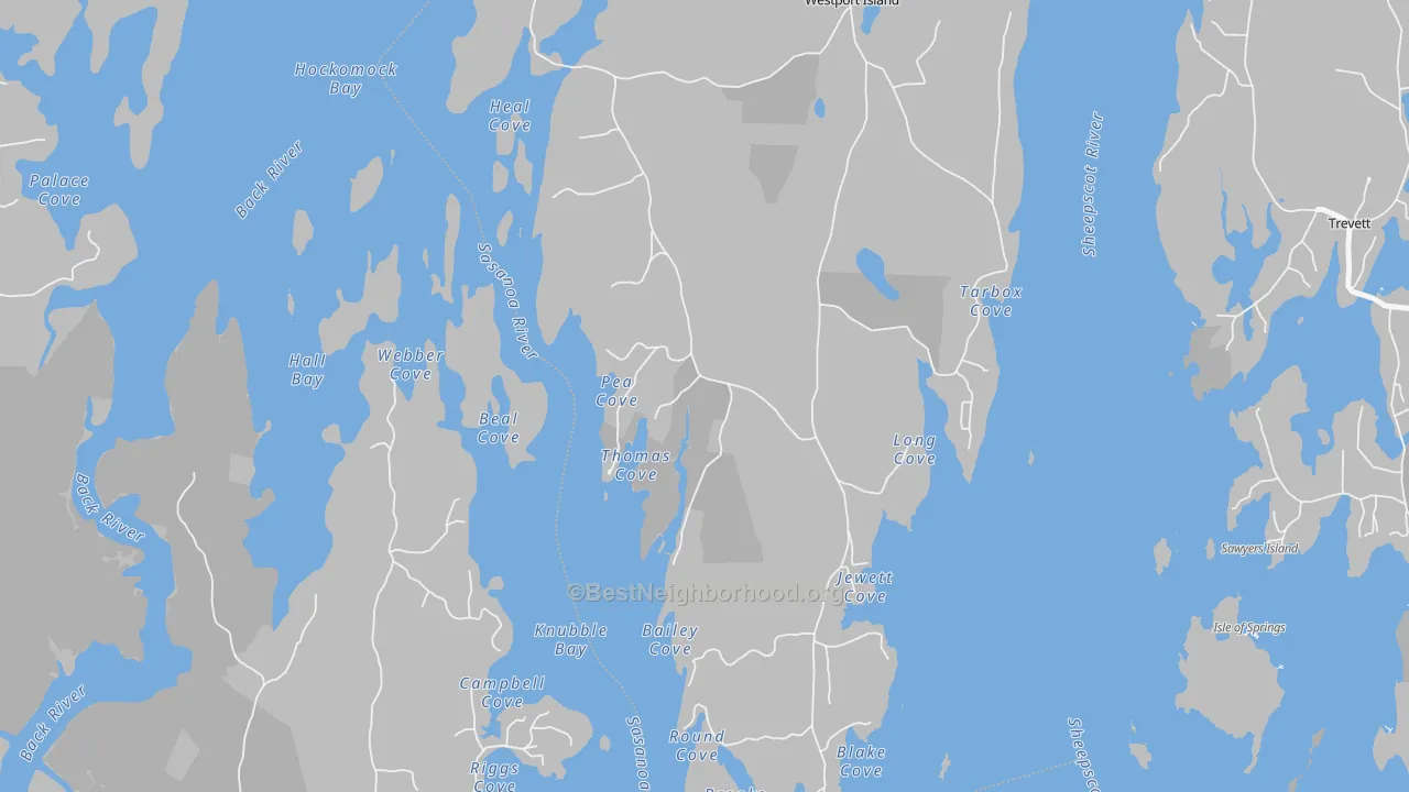 Transit Grade map of MacMahan, ME