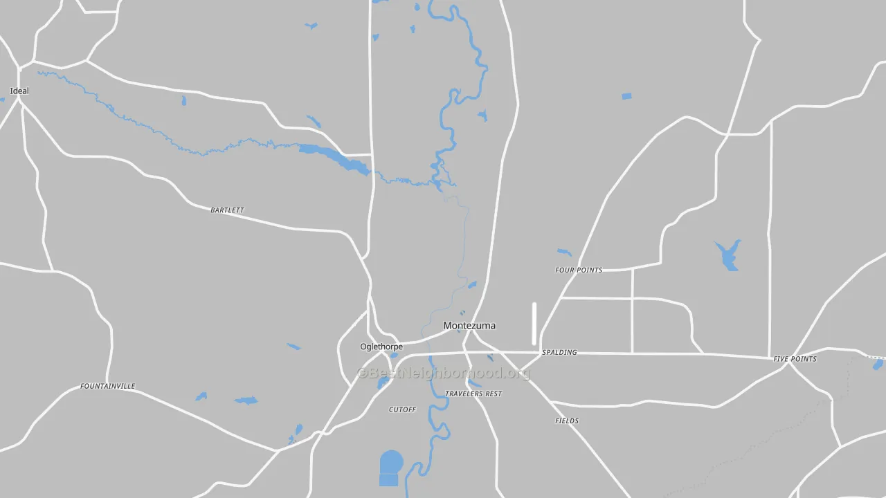 Transit Grade map of Macon County, GA