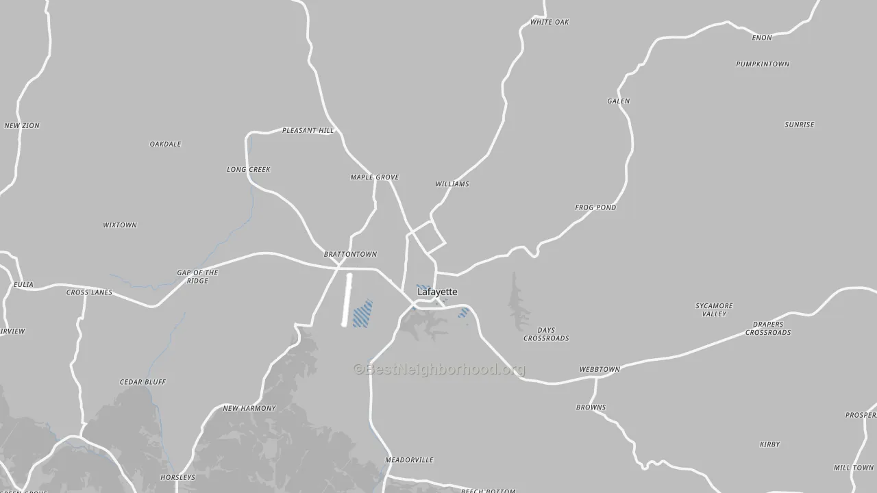 Transit Grade map of Macon County, TN