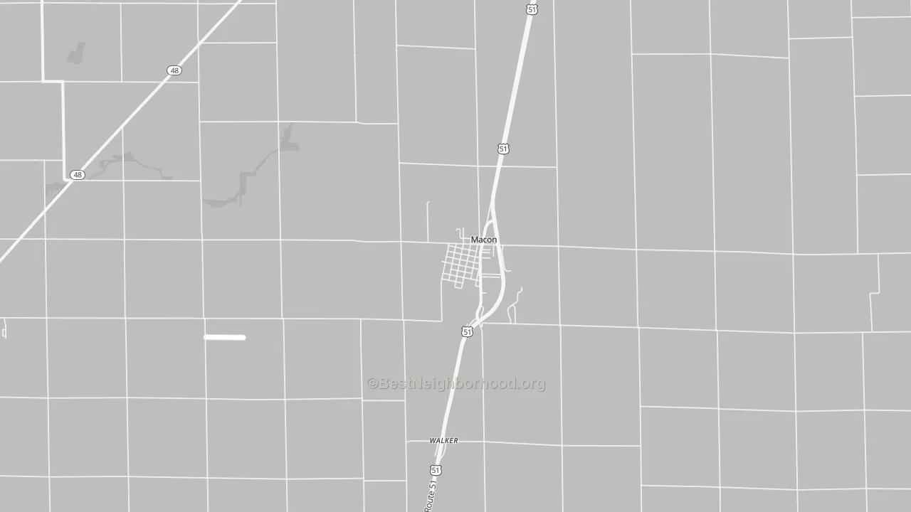 Transit Grade map of Macon, IL