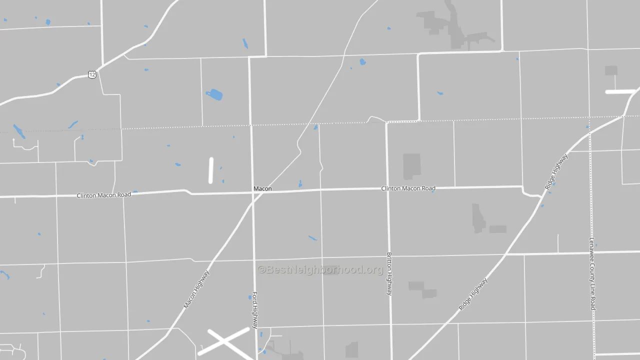 Transit Grade map of Macon, MI