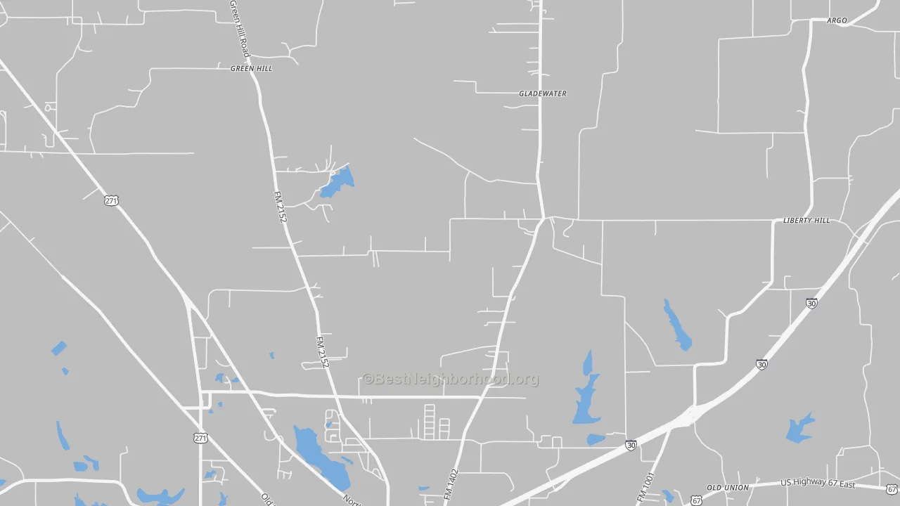 Transit Grade map of Macon, TX