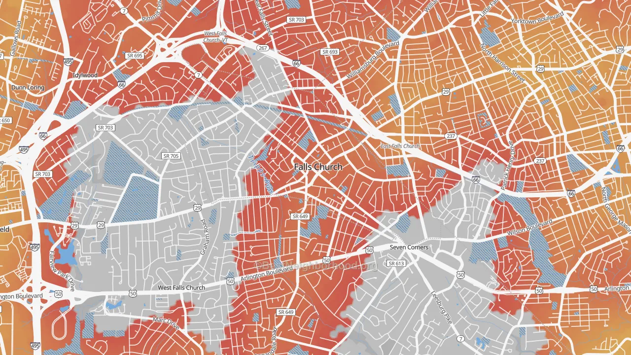 Transit Grade map of Madison Condominium, Falls Church, VA