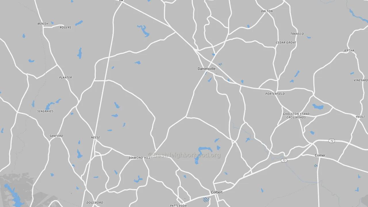 Transit Grade map of Madison County, GA