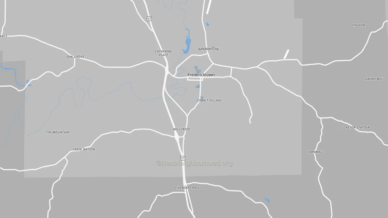 Transit Grade map of Madison County, MO