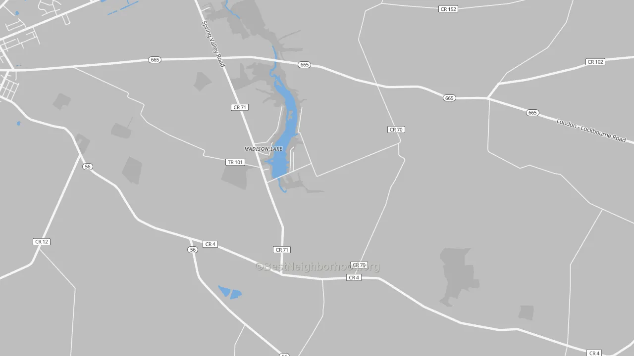 Transit Grade map of Madison Lake, OH