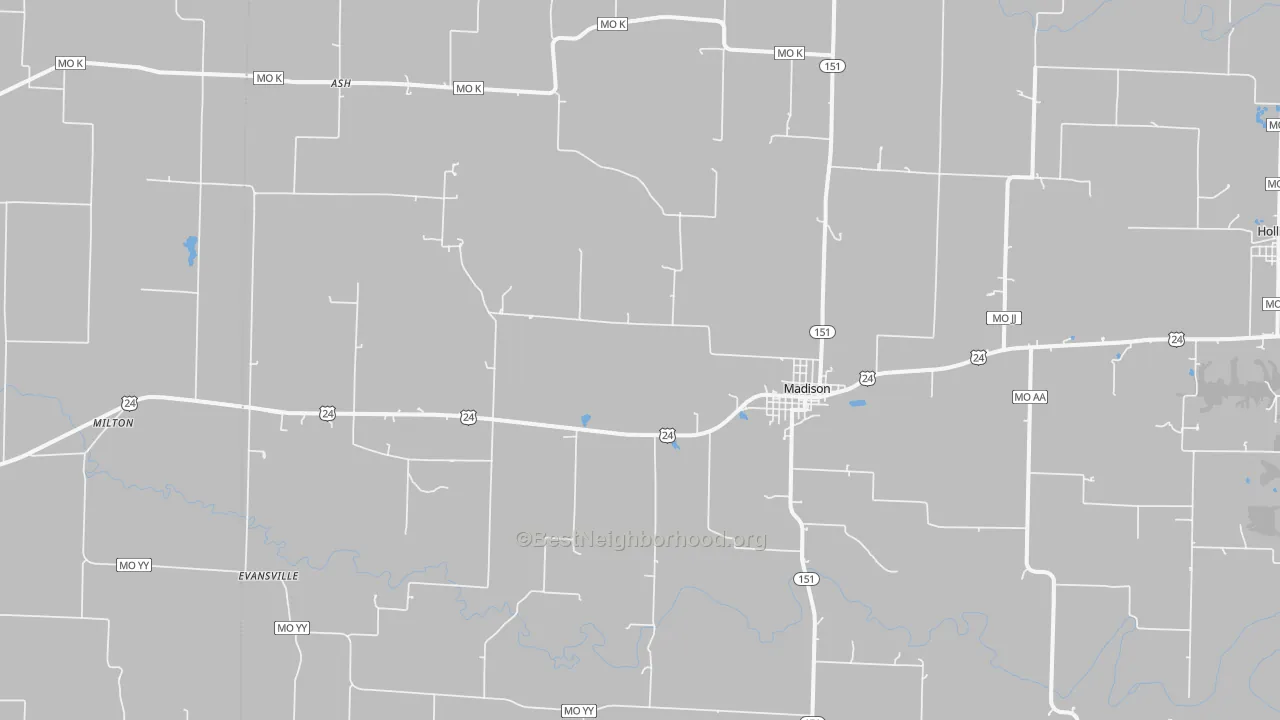 Transit Grade map of Madison, MO