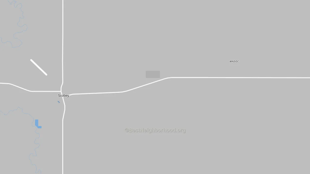 Transit Grade map of Madoc, MT