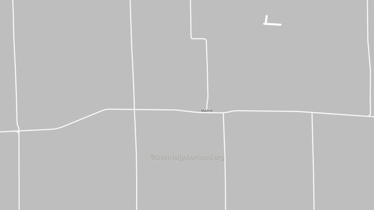Transit Grade map of Madrid, NE