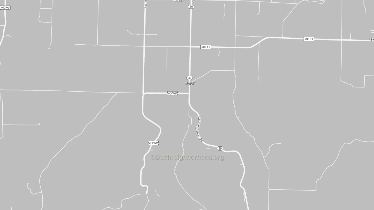 Transit Grade map of Madry, MO