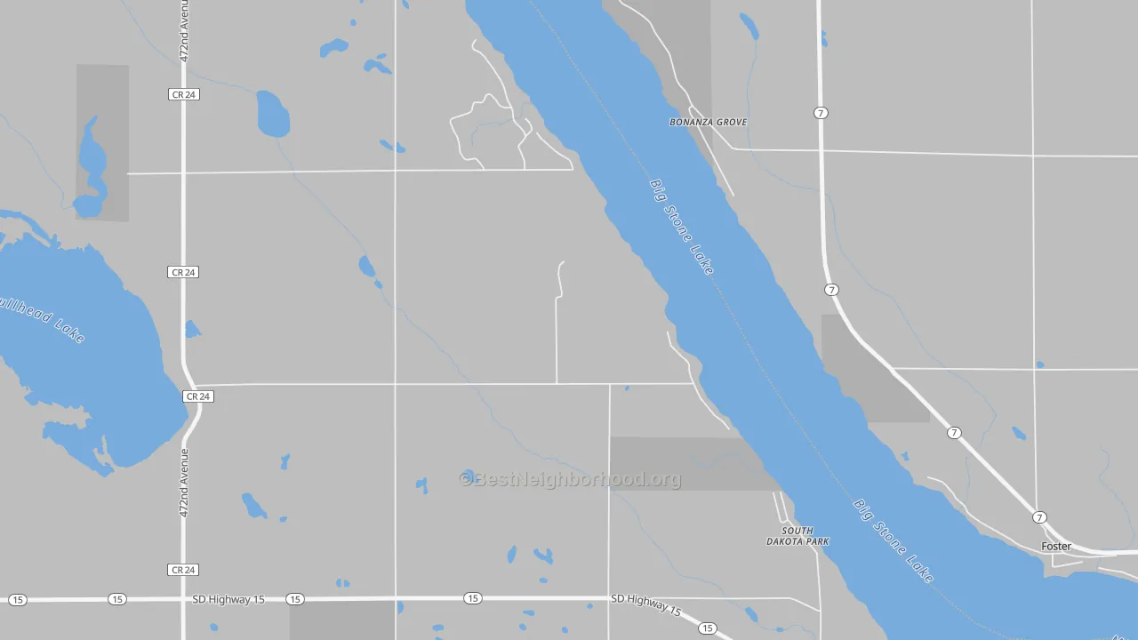 Transit Grade map of Madsen Beach, SD