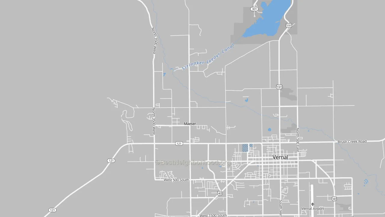 Transit Grade map of Maeser, UT