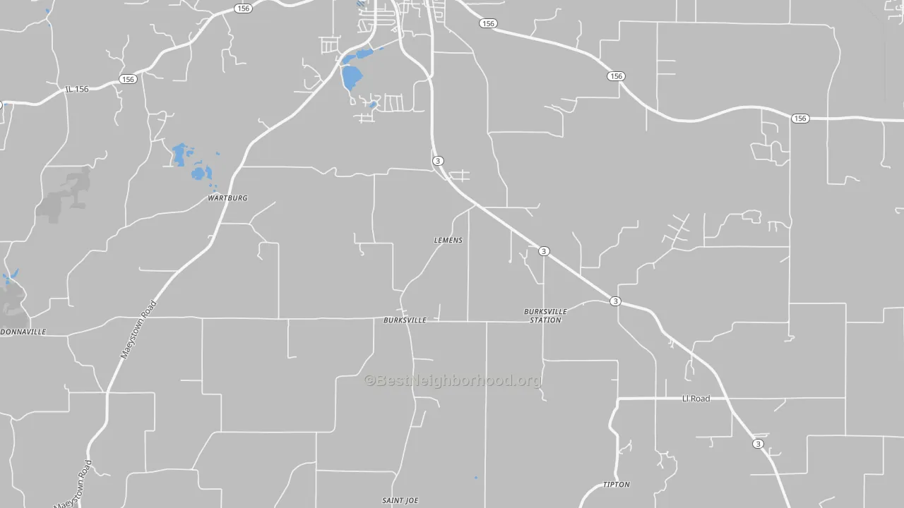 Transit Grade map of Maeystown, IL