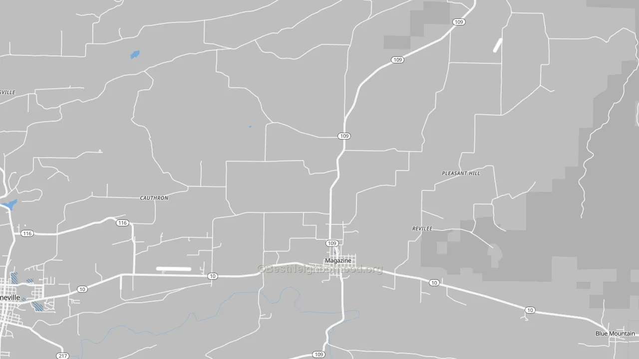 Transit Grade map of Magazine, AR