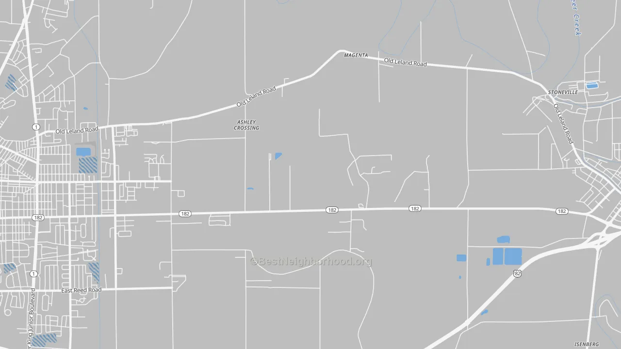 Transit Grade map of Magenta, MS