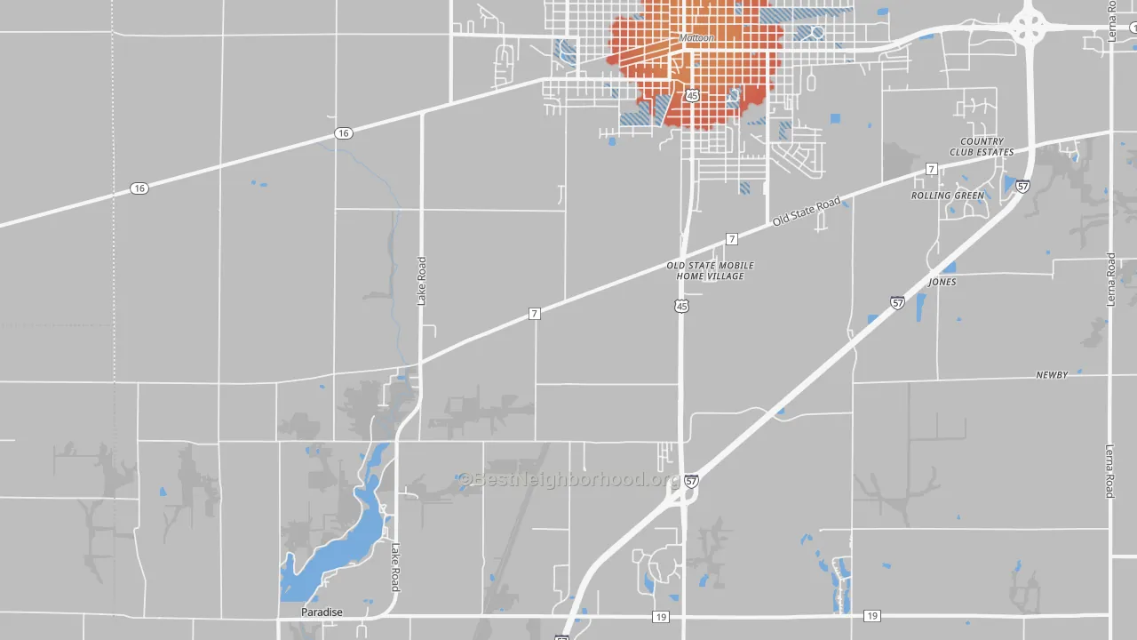 Transit Grade map of Magnet, IL