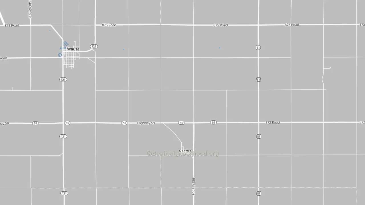 Transit Grade map of Magnet, NE
