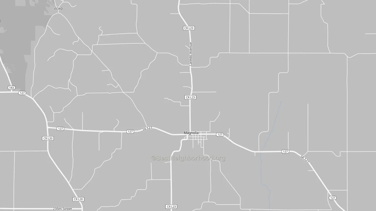 Transit Grade map of Magnolia, IA