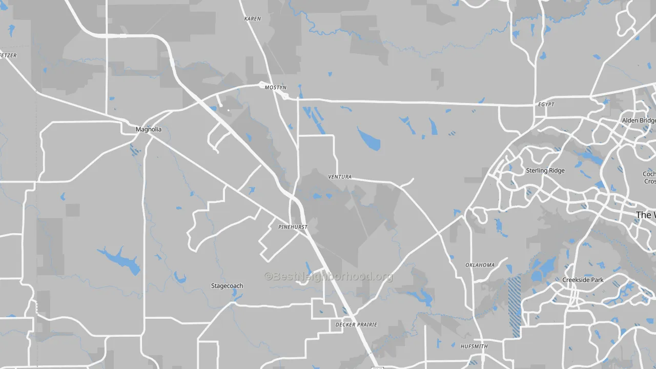 Transit Grade map of Magnolia, TX
