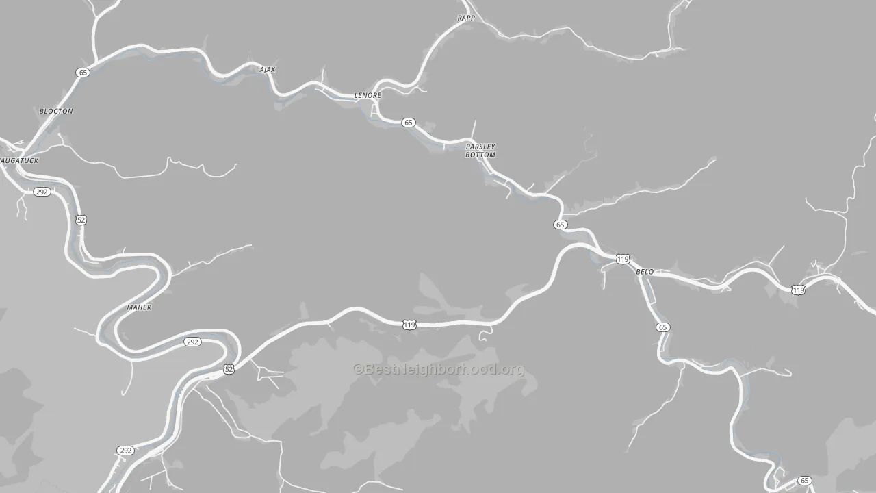 Transit Grade map of Maher, WV