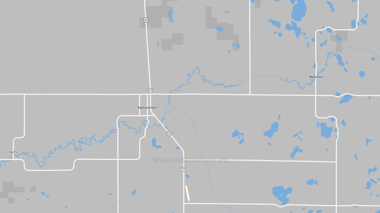 Transit Grade map of Mahnomen, MN