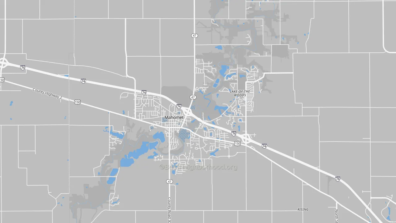 Transit Grade map of Mahomet, IL