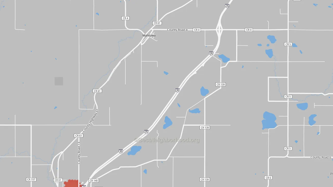 Transit Grade map of Mahtowa, MN