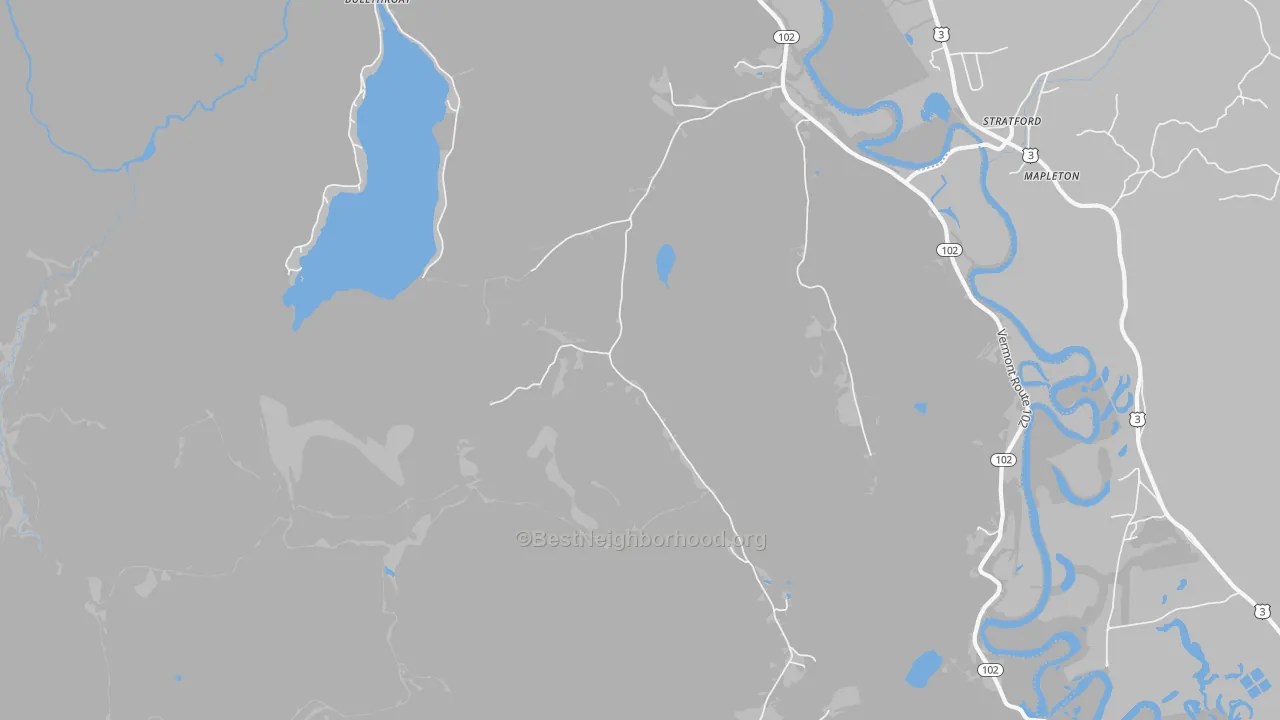 Transit Grade map of Maidstone, VT