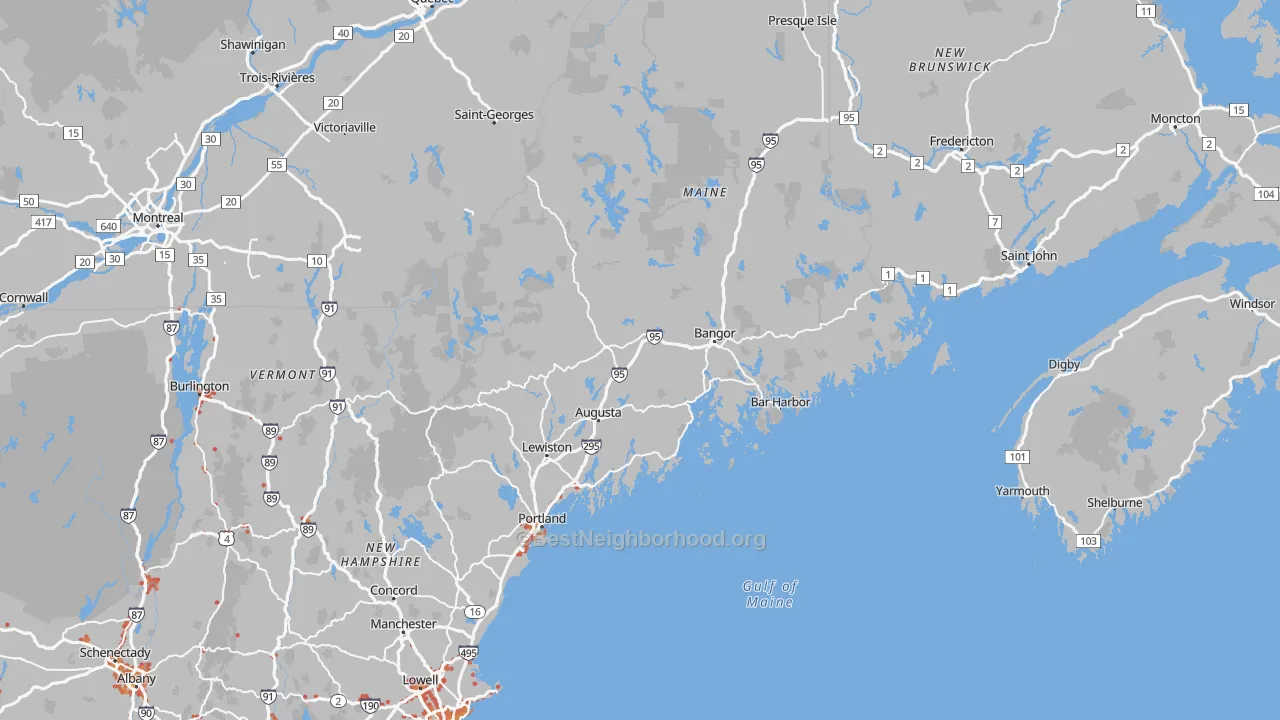 Transit Grade map of Maine
