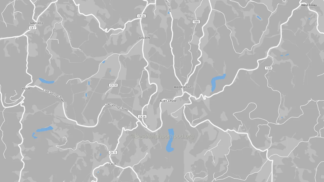 Transit Grade map of Majorsville, WV
