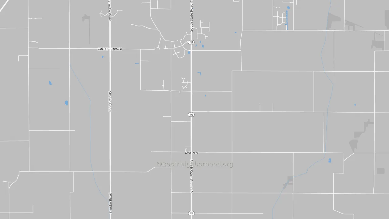Transit Grade map of Malden, IN