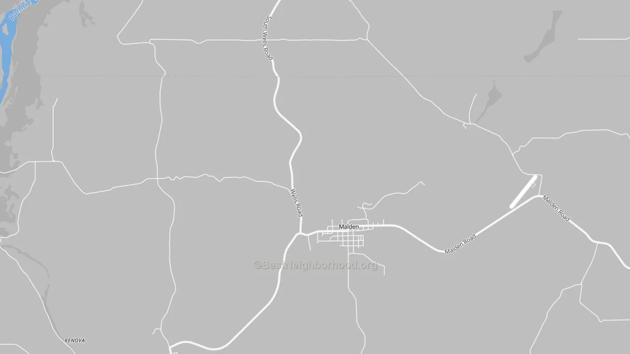 Transit Grade map of Malden, WA