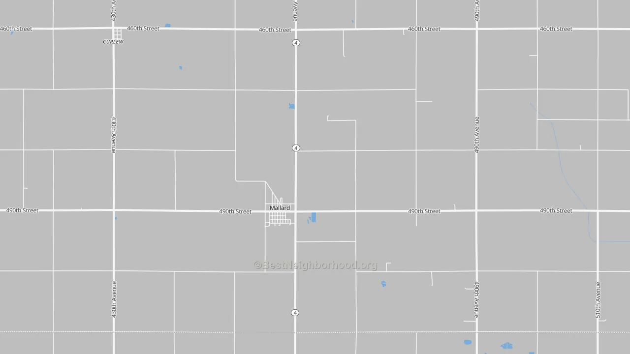 Transit Grade map of Mallard, IA