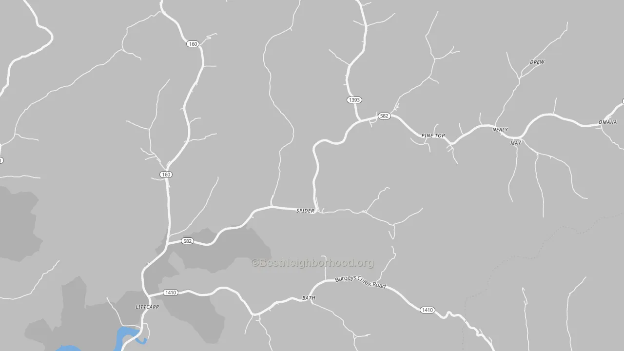 Transit Grade map of Mallie, KY