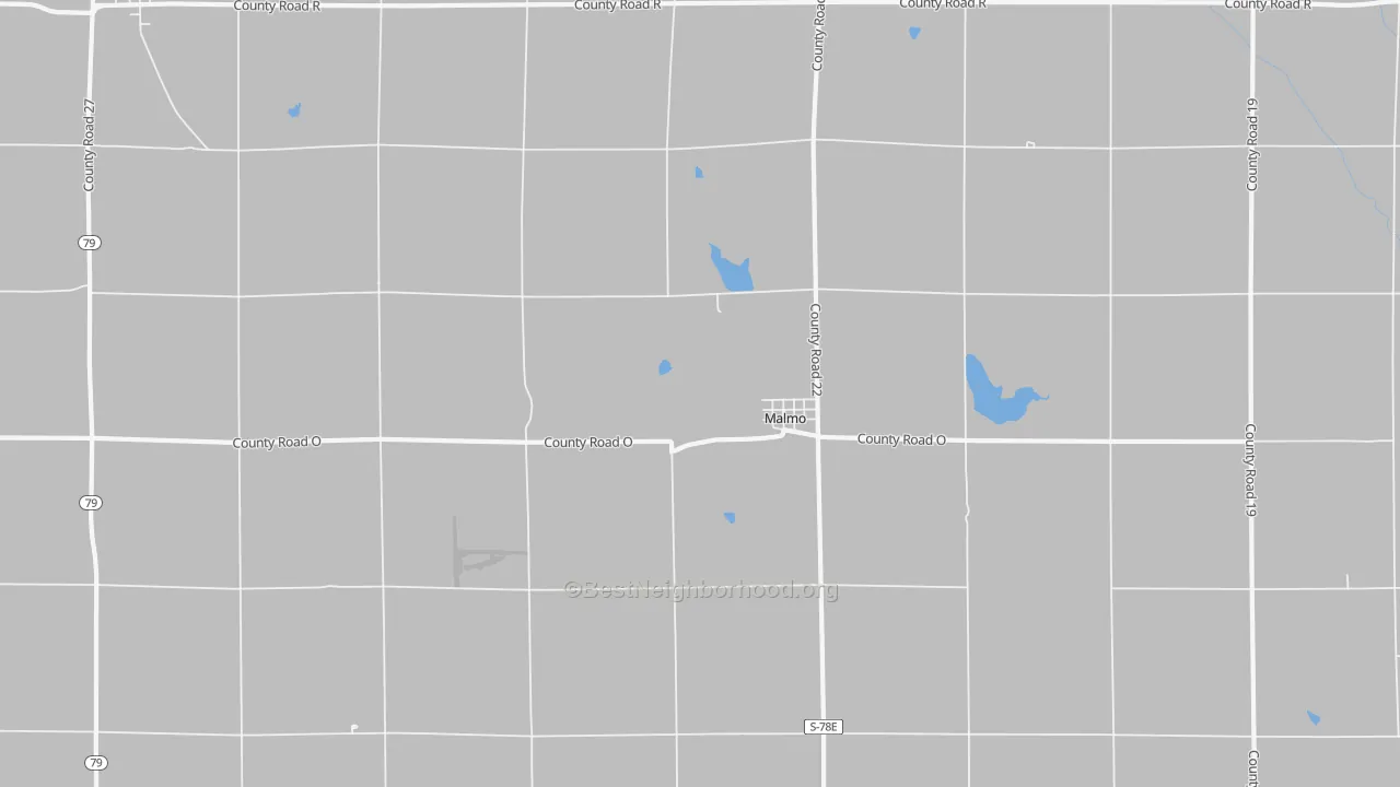 Transit Grade map of Malmo, NE