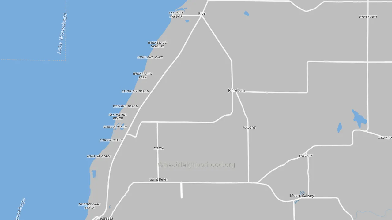 Transit Grade map of Malone, WI