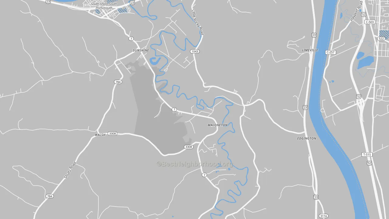 Transit Grade map of Maloneton, KY