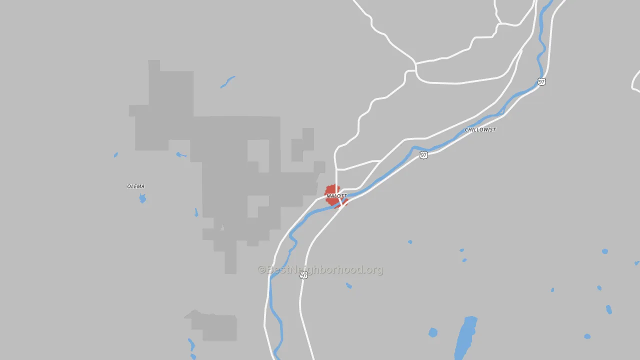 Transit Grade map of Malott, WA
