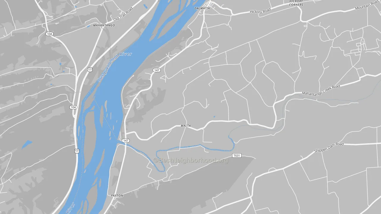 Transit Grade map of Malta, PA