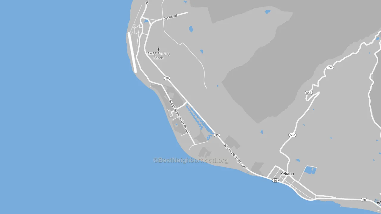 Transit Grade map of Mana, HI