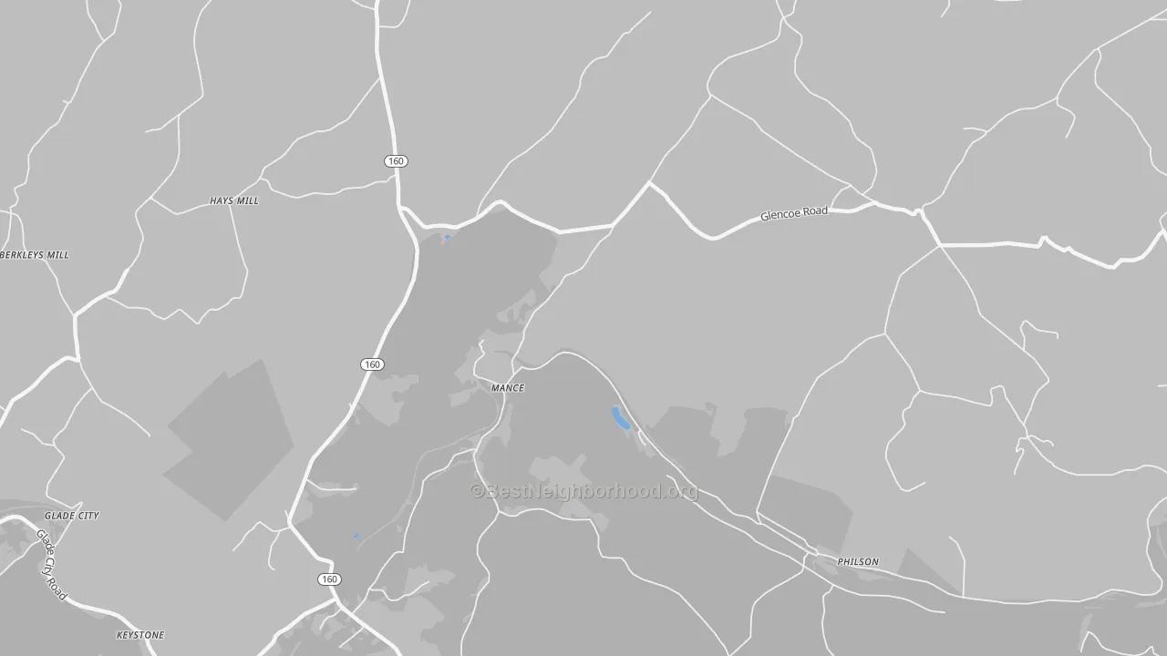 Transit Grade map of Mance, PA