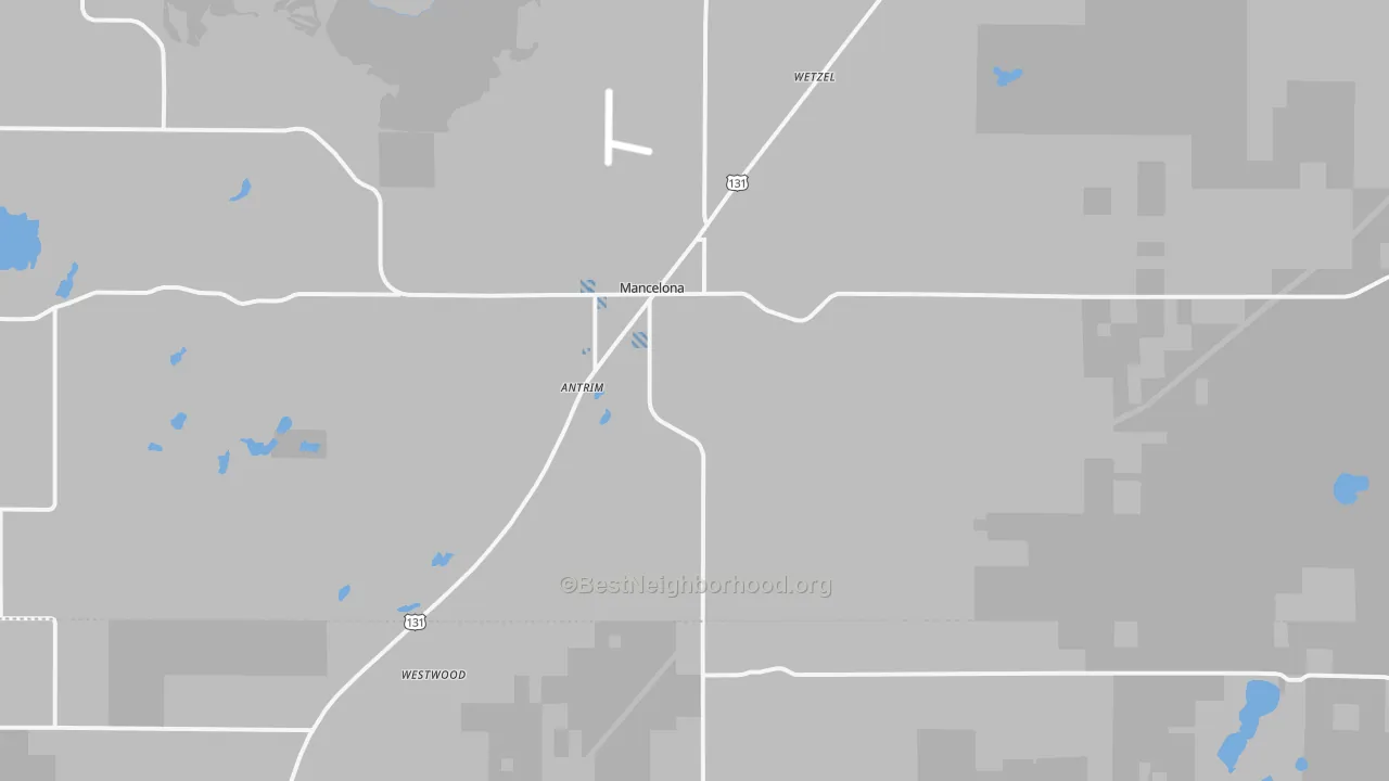 Transit Grade map of Mancelona, MI