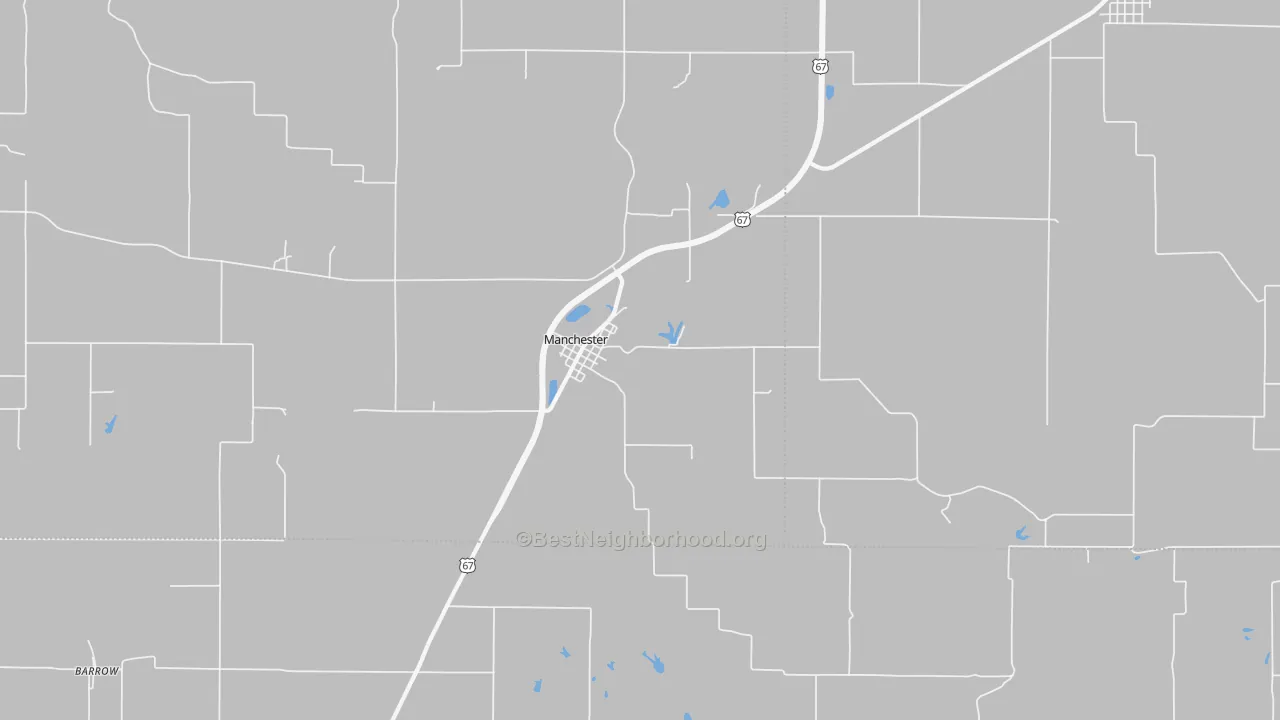 Transit Grade map of Manchester, IL
